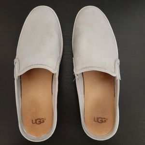Ugg Suede Slip on Sneaker Mules Grey Women's size 9